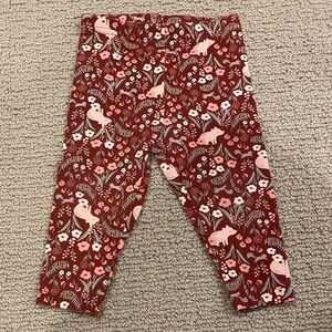 Child of Mine Red & Pink Animal Print Leggings Girls Infant/Toddler